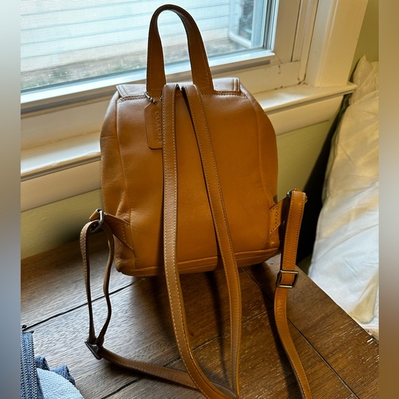 Coach Leather Backpack - Picture 2 of 6